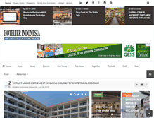 Tablet Screenshot of hotelier-indonesia.com